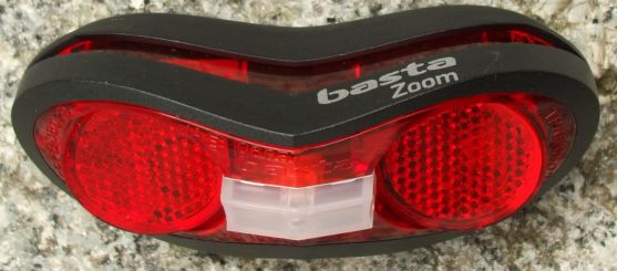 Basta Zoom Battery Tail Light, top
