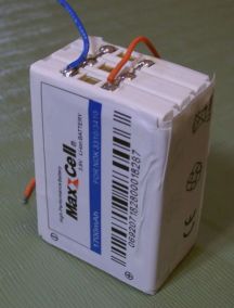 Li-Ion battery pack, made up of 3 Nokia replacement batteries with internal protection circuit