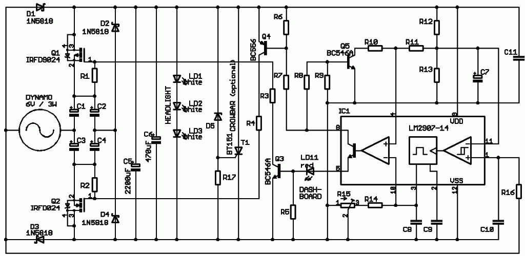 Automatic switching between Bridge Rectifier and Voltage Doubler modes, based on Frequency-Sense